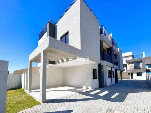 Sobrado com quintal, 3 quartos à venda, 126 m² por R$ 770.000 - Santa Felicidade - Curitiba/PR