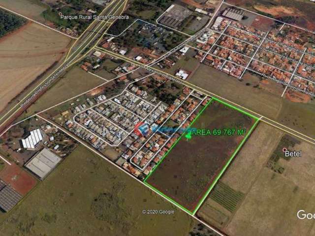 Área à venda, 69767 m² por R$ 22.674.275,00 - Betel - Paulínia/SP