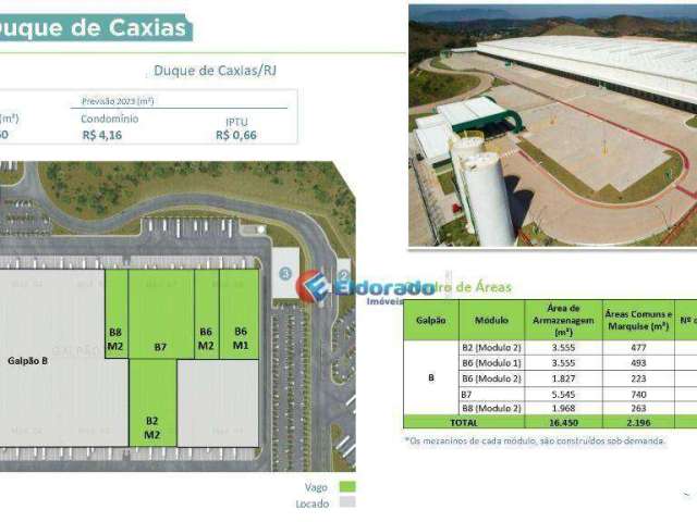 Galpão para alugar, 18646 m² por R$ 344.955,82/mês - Xerém - Duque de Caxias/RJ