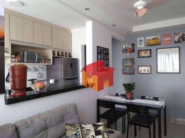 Apartamento com 2 dormitórios à venda, 50 m² por R$ 190.000,00 - Chácara Letônia - Americana/SP