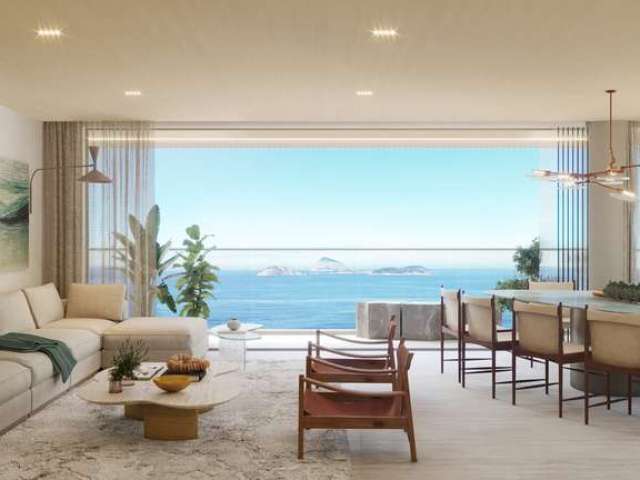 O melhor Apartamento de Luxo, 346m², 6 vagas, 4 suítes, de frente para o Mar da Praia de Ipanema - Posto 8