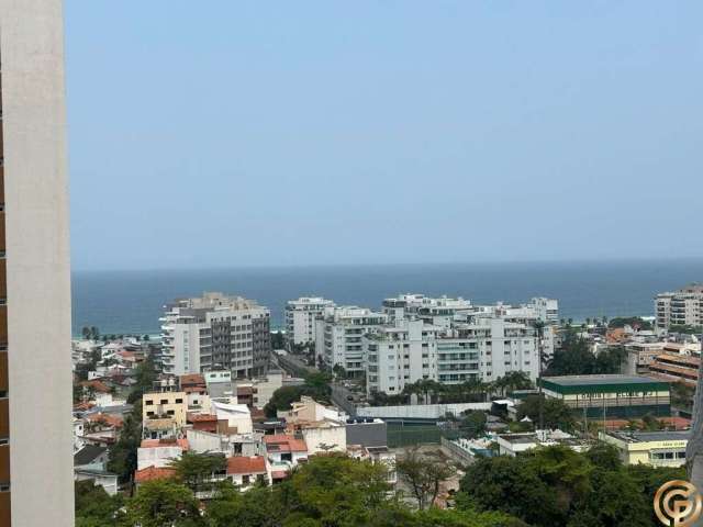 Apartamento Reformado, andar alto, Vista Livre e Mar, sol matinal, 2 suítes, 110m², no Riviera del Fiori perto da ABM Barra da Tijuca