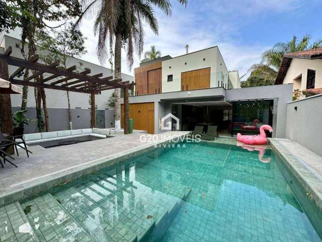 Casa com 5 dormitórios à venda, 460 m² por R$ 10.000.000,00 - Riviera de São Lourenço - Bertioga/SP