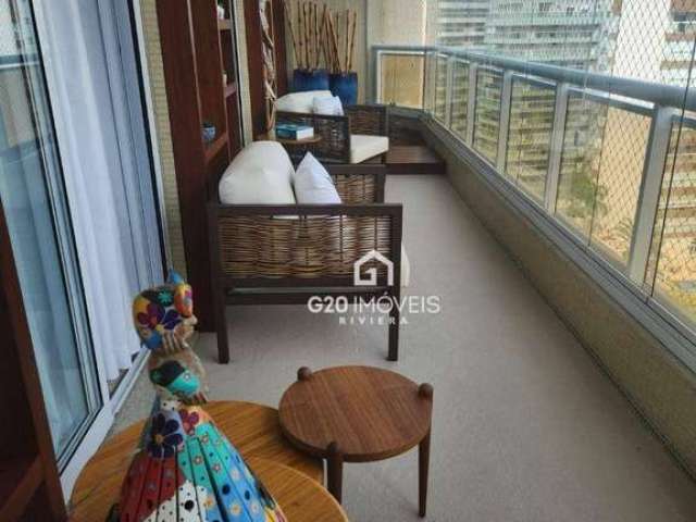 Apartamento com 4 dormitórios para alugar, 138 m² por R$ 3.300,00/dia - Riviera - Módulo 8 - Bertioga/SP