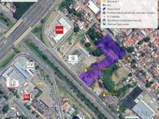 Terreno, 9293 m² - venda por R$ 18.000.000,00 ou aluguel por R$ 88.787,67/mês - Jardim Aeroporto - São José dos Campos/SP