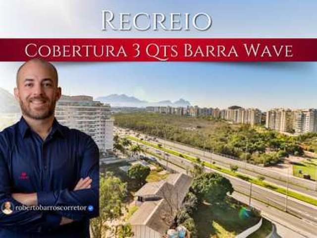 Cobertura 3 Quartos 162m² Pronta para Morar Barra Wave Residence Club | Recreio dos Bandeirantes