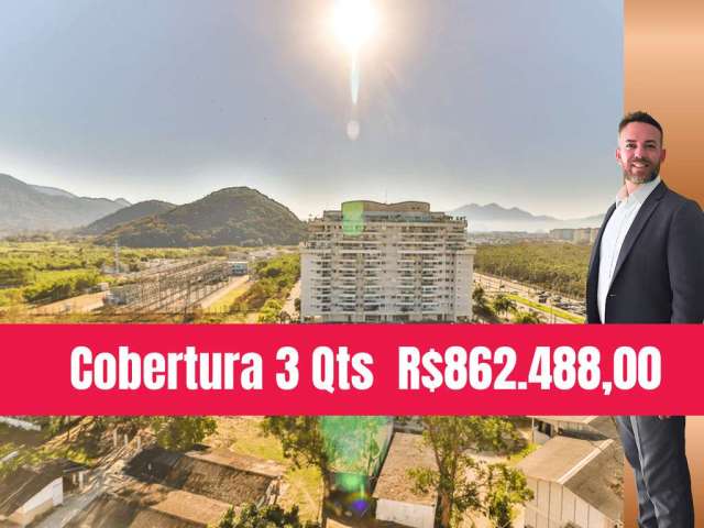 Cobertura 2 Qts Barra Wave Residence Club PRONTO PARA MORAR