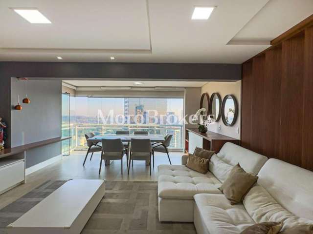 Espetacular apartamento totalmente mobiliado 85 m2 2 suítes + lavabo  lazer completo vista maravilhosa