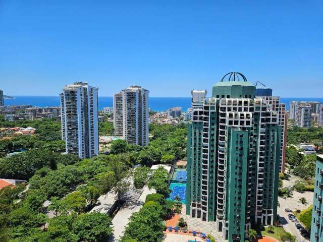 Cobertura de luxo à venda na Barra da Tijuca, Rio de Janeiro-RJ  3 quartos, 3 suítes, vista mar, sol da manhã  270m²  3 vagas