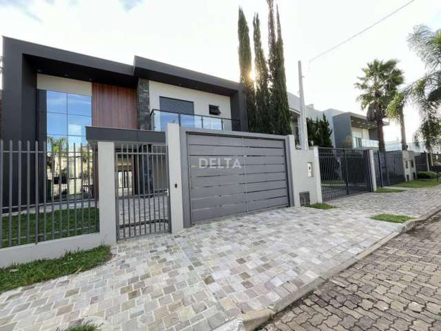 Casa nova, com 4 suítes, vista panorâmica, impecável, na rua mais valorizada do bairro Jardim Mauá em Novo Hamburgo.