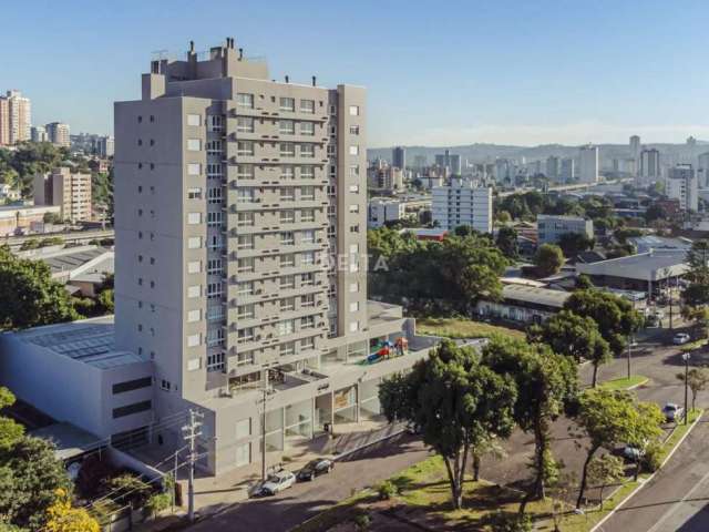 Excelente Apartamento/Studio, bairro: Pátria Nova, próximo da Sinoscar em NH, lavanderia, cozinha americana, churrasqueira e garagem