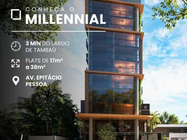 Flat no Largo de Tambaú 38,56m² (Epitácio Pessoa)