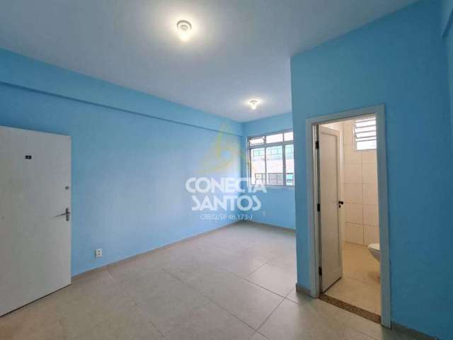 Sala Comercial com banheiro em Santos, Cod: 608