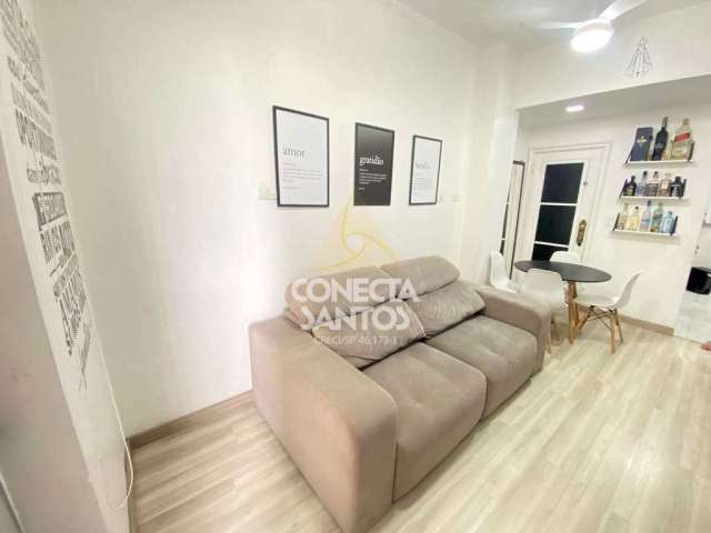 Apartamento com 1 quarto à venda na Avenida Vicente de Carvalho, 12, Boqueirão, Santos, 45 m2 por R$ 370.000