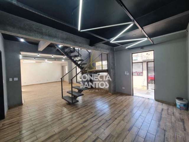 Casa comercial com 5 salas para alugar na Rua Pedro Américo, 272, Campo Grande, Santos, 170 m2 por R$ 6.000