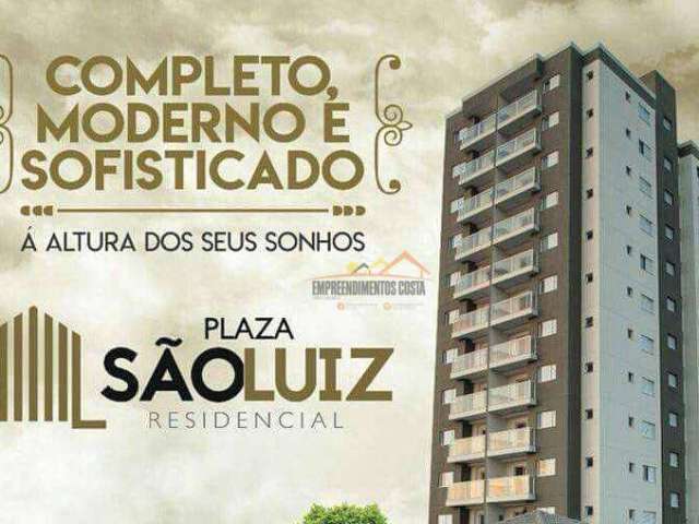 Apartamento com 2 dormitórios à venda, 67 m² por R$ 422.000,00 - Edifício Plaza São Luiz Residencial - Itu/SP