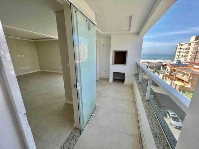 Oportunidade apartamento 02 dormitórios com vista mar, churrasqueira a carvão e