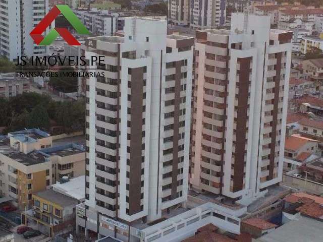 Apartamento para locação em Jaboatão dos Guararapes-PE, bairro Candeias: 2 quartos, 1 suíte, 2 salas, 2 banheiros, 1 vaga de garagem, 59m².