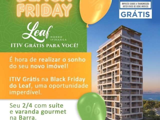 Leaf morro ipiranga - 2/4 com suíte e varanda - seu novo endereço de alto padrão