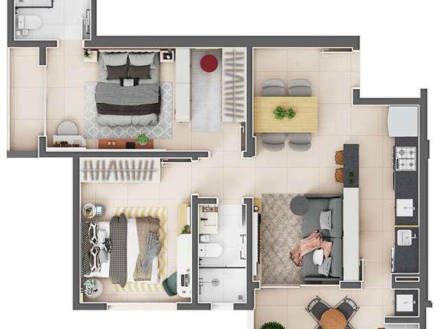 Apartamento com 1 dormitório à venda sendo 1 suíte, 74.22 m² por - R$ 840.000,00 - Fazenda - Itajaí/SC