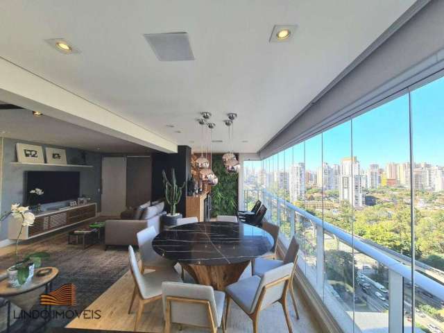 Apartamento com 2 dormitórios à venda, 134 m² por R$ 2.600.000,00 - Cidade Monções - São Paulo/SP