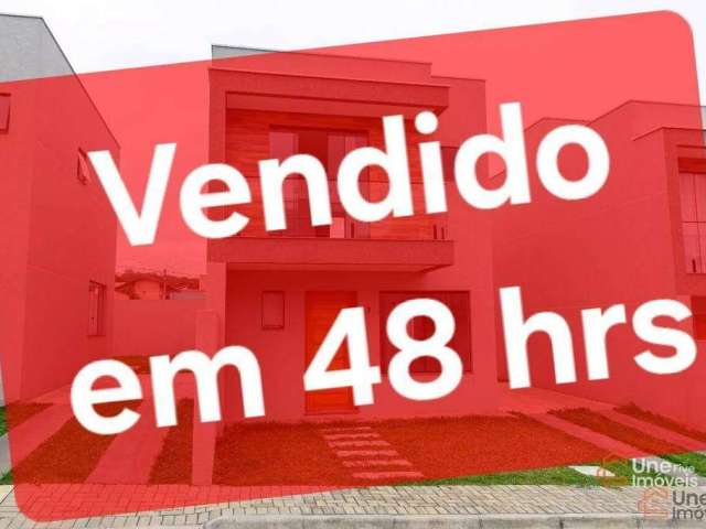 Sobrado com 3 dormitórios à venda, 94 m² por R$ 539.000,00 - Butiatuva - Campo Largo/PR