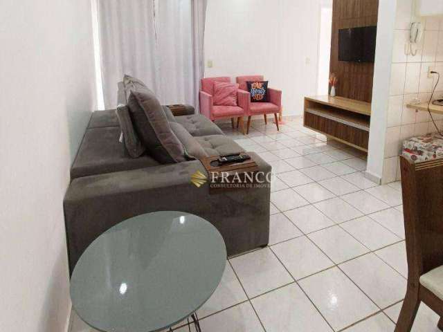 Apartamento com 2 dormitórios para alugar, 48 m² - Campos Elíseos - Taubaté/SP