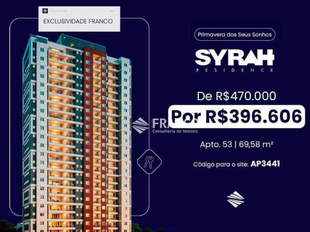 Apartamento com 2 dormitórios à venda, 69m² - Bosque Flamboyant - Taubaté/SP