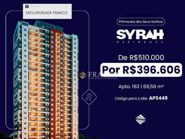 Apartamento com 2 dormitórios à venda, 69m² - Bosque Flamboyant - Taubaté/SP