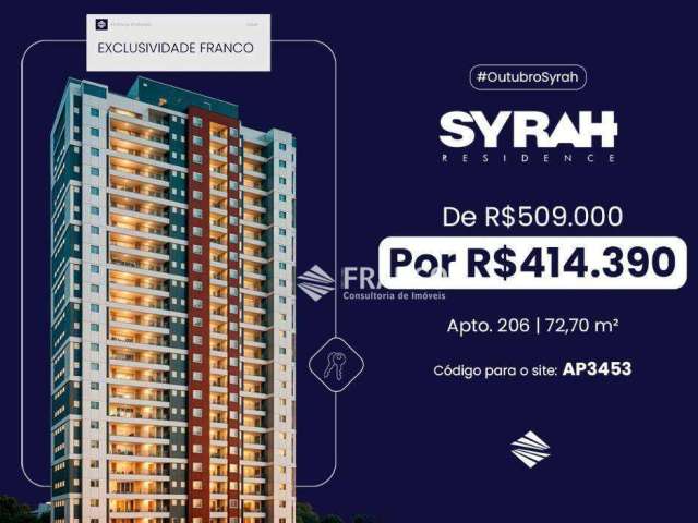 Apartamento com 2 dormitórios à venda, 72m² - Bosque Flamboyant - Taubaté/SP