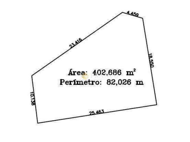 Incrível terreno à venda, 402,68m² por R$ 500.000 - Jardim das Nações - Taubaté/SP