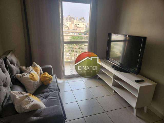 Apartamento com 1 dormitório para alugar, 45 m² por R$ 2.078,00/mês - Nova Aliança - Ribeirão Preto/SP