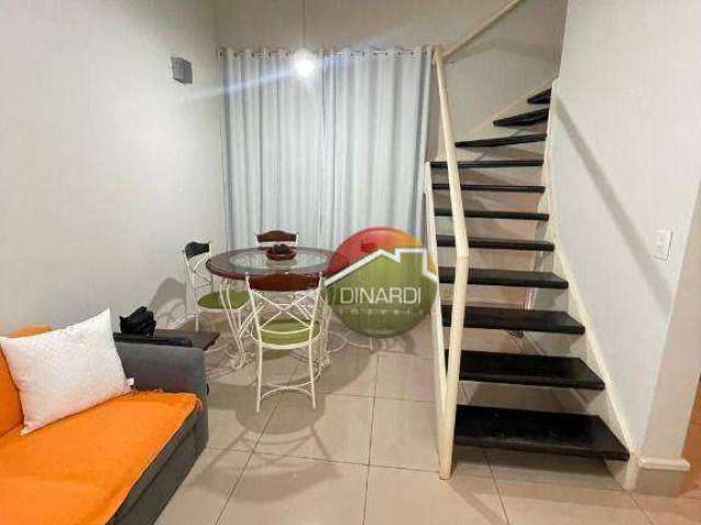 Apartamento com 1 dormitório para alugar, 50 m² por R$ 2.379,48/mês - Nova Aliança - Ribeirão Preto/SP