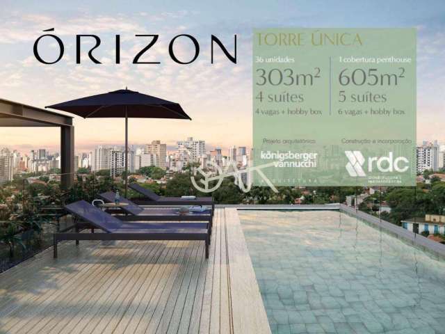 Apartamento com 4 dormitórios à venda, 303 m² por R$ 3.009.600,00 - Edifício Orizon Park - São José dos Campos/SP