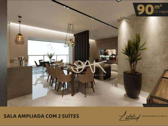 Apartamento com 3 dormitórios à venda, 90 m² por R$ 570.000,00 - Urbanova - São José dos Campos/SP