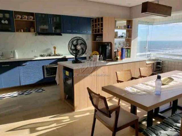 Lindo apartamento á beira mar 2 dormitórios, suite, sacada com churrasqueira baln vera cruz - r$385 mil