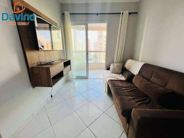 350mil - apartamento 1 quarto sacada com churrasqueira a carvão lazer completo 100m do mar mobiliado