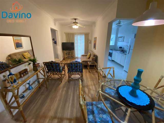 320mil - apartamento 1 dormitorio fica mobiliado 150 m do mar sacada  - lazer completo