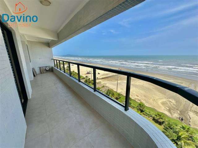 598mil - Apartamento frente mar - 2 dormitórios um suite sacada ampla lazer completo excelente acabamento