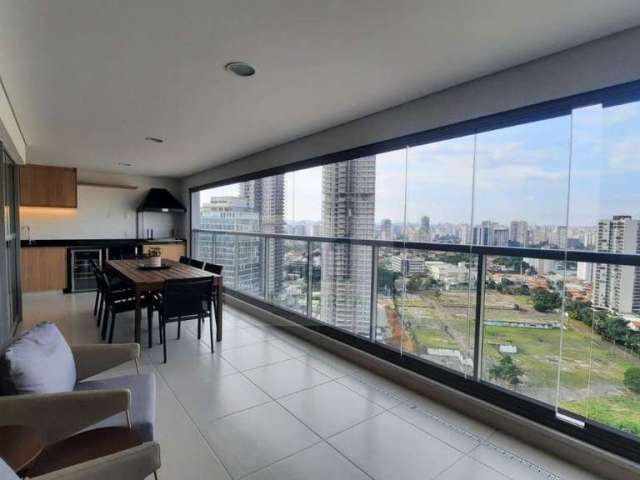 Apartamento para locação no brooklin 3 suites mobiliado