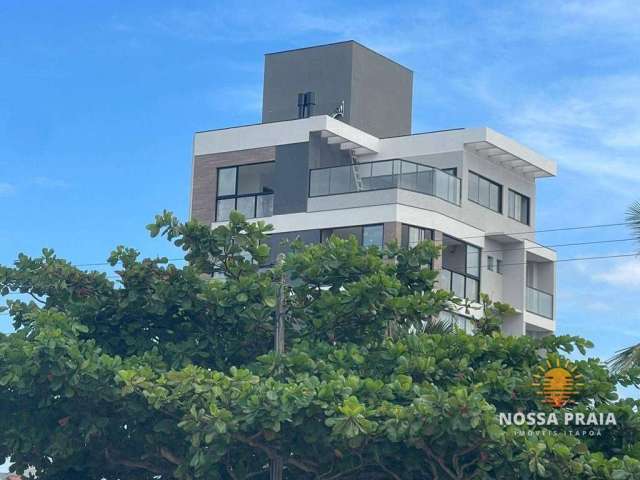 Apartamento alto padrão a apenas 50 metros da praia com 3 dormitórios à venda, 104 m² por R$ 1.092.000 - Itapema do Norte - Itapoá/SC