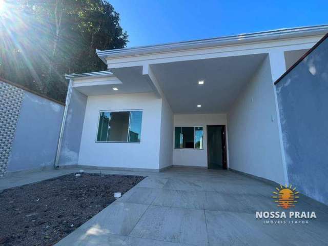 Casa nova com 3 dormitórios e excelente localização à venda, 90 m² por R$ 395.000 - Cambiju - Itapoá/SC