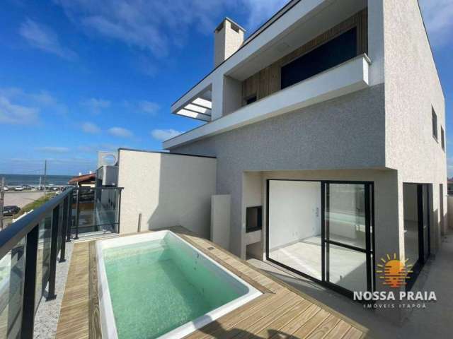 Cobertura Duplex QUADRA-MAR com piscina e 3 dormitórios à venda, 170 m² por R$ 865.000 - Volta ao Mundo I - Itapoá/SC