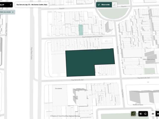 Imóvel para Incorporação Imobiliária em Terreno de 4.560 m² - Vila Gomes Cardim - São Paulo - SP