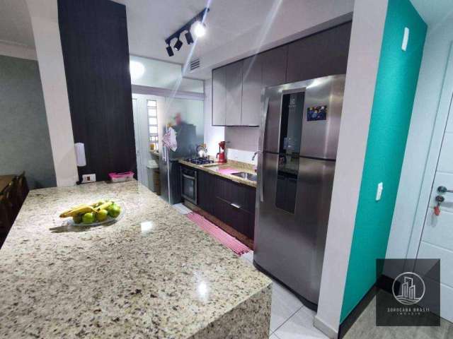 Apartamento com 3 dormitórios à venda, 97 m² por R$ 690.000 - Além Ponte - Sorocaba/SP