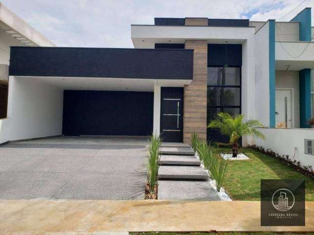 Casa com 3 dormitórios à venda, 185 m² por R$ 1.100.000 - Condomínio Residencial Flores - Sorocaba/São Paulo