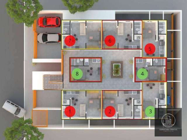 Apartamento com 1 dormitório à venda, 21 m² por R$ 150.000,00 - Jardim Novo Horizonte - Sorocaba/SP