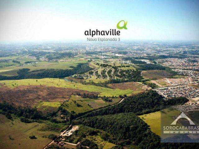 Terreno de esquina à venda, 500 m² por R$ 750.000 - Alphaville Nova Esplanada 3 - Votorantim/SP