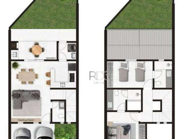 Casa com 2 dormitórios à venda, 100 m² por R$ 470.000,00 - Columbia - Londrina/PR