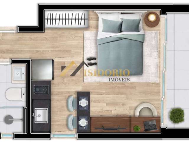 Apartamento com 1 quarto à venda na Rua Benjamin Constant, Centro, Curitiba, 17 m2 por R$ 259.000